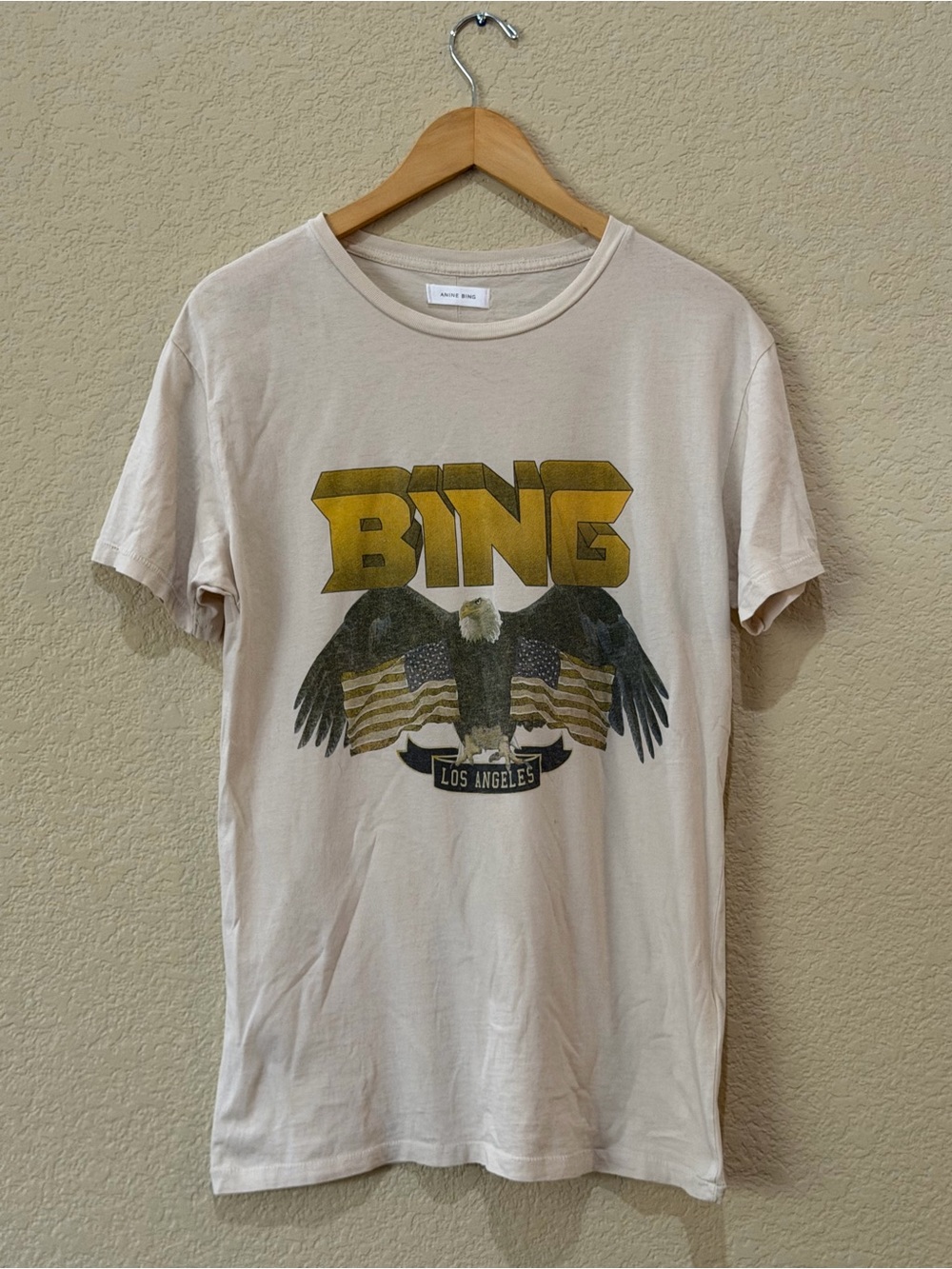 Anine Bing Los Angeles Graphic Tee, Sz SM